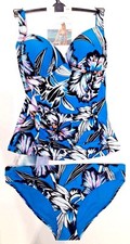 PLUNGE TANKINI SET M&S Top 10 Bottoms 14 RRP £39 BNWT