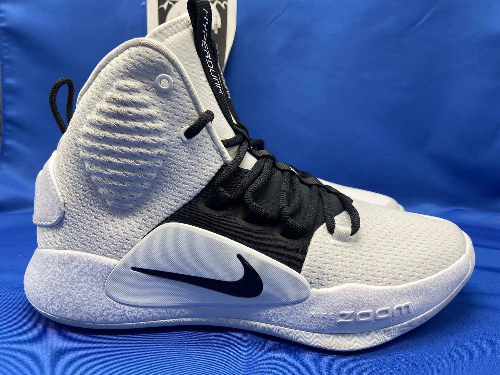 hyperdunk x black white