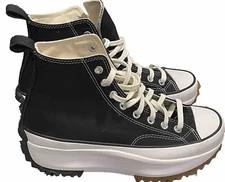 Converse Run Star Hike Platform High Top Black Unisex Casual Shoe 166800C Sz 9.5