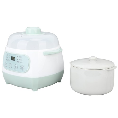 200W 1L Slow Cooker With Ceramic Interior Pot Timing Green Uniform Heating El - Picture 5 of 12