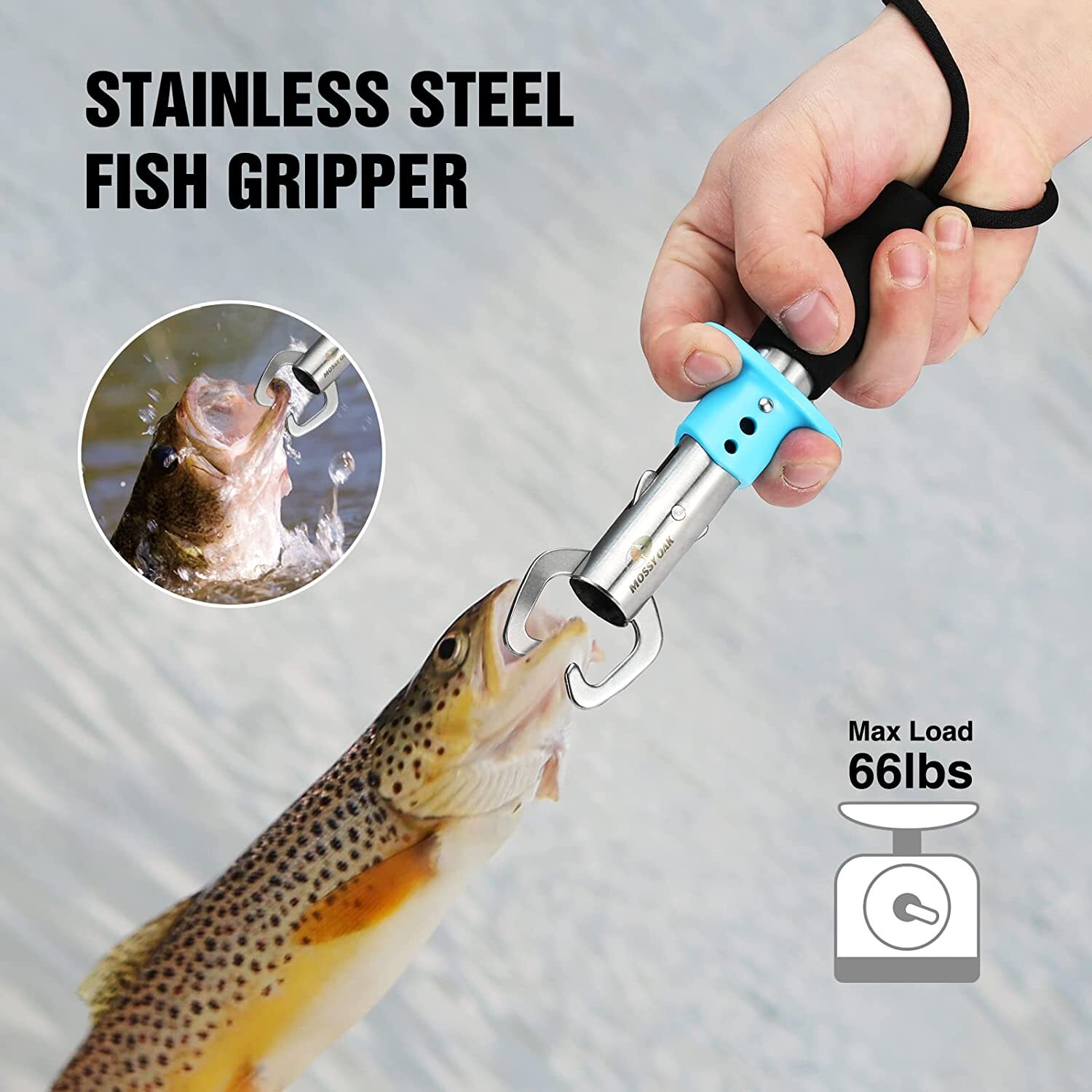 Mossy Oak 4pc Fishing Tool KitPistol Grip Fishing Pliers w/Retractable