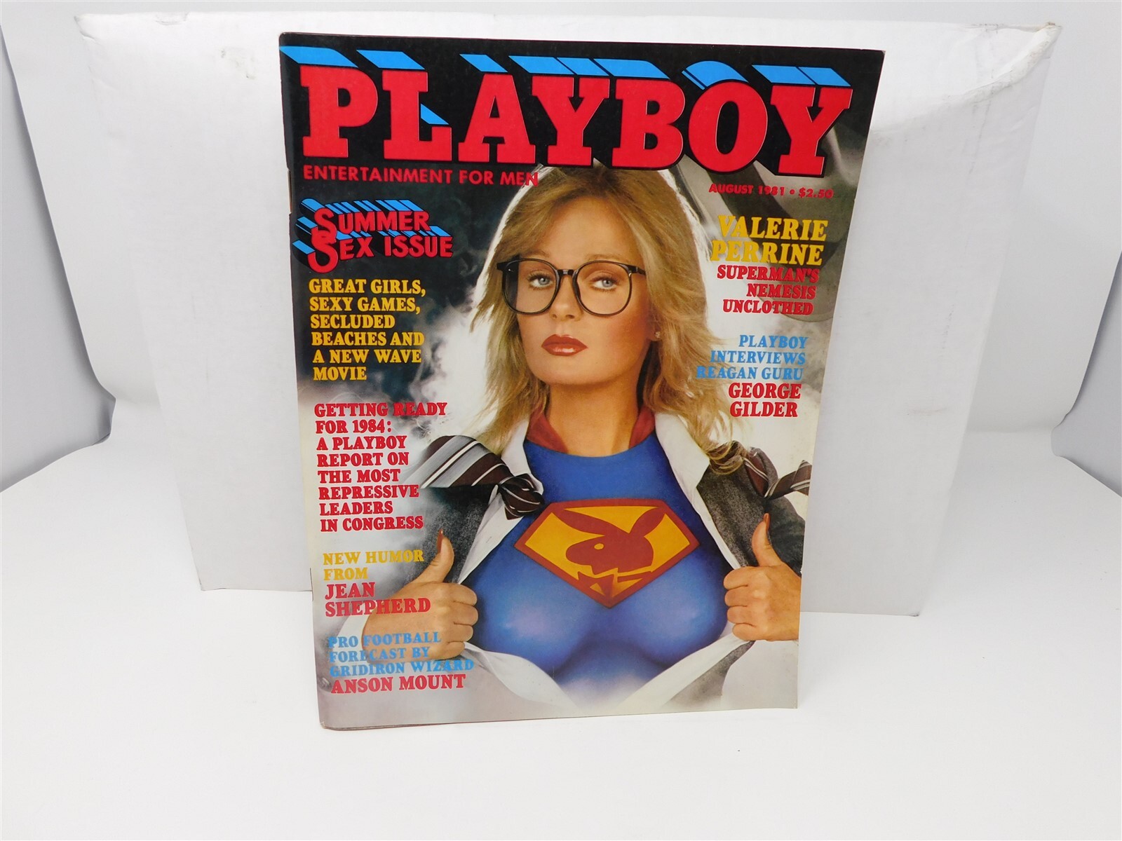 PLAYBOY AUGUST 1981 MAGAZINE VALERIE PERRINE SUPERMANS NEMESIS GEORGE