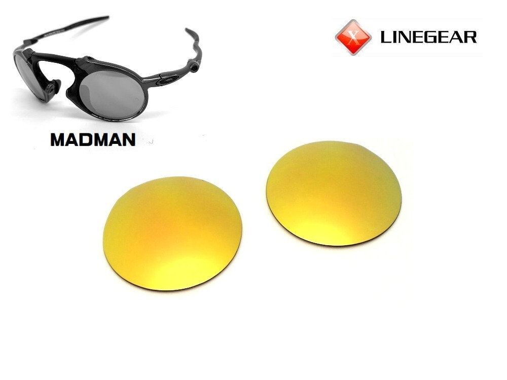 LINEGEAR UV420 Lime Gold Non-Polarized Lens for Oakley Madman [MM