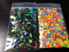 Solvent Resistant Neon Lego Shape Glitter Nail Acrylic Gel Body epoxy US Seller