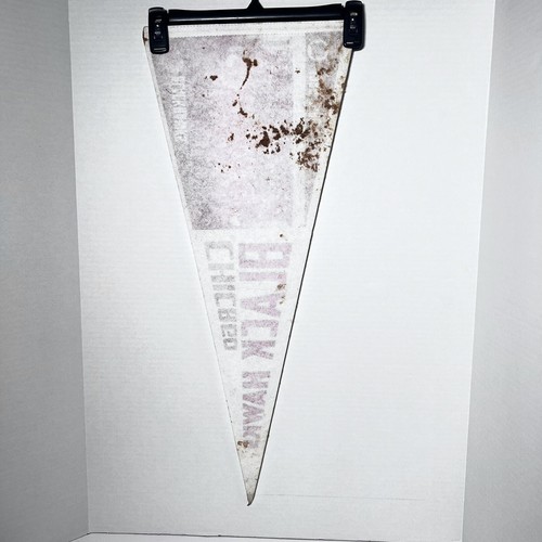 Black hawks Chicago NHL 1985-1986 Team Photos Pennant Rare Hockey Man Cave - Picture 8 of 11