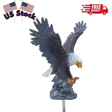 Eagle Flag Pole Topper, Eagle for Flagpole Topper, Durable Resin Construction...