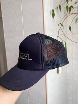 Vintage Janet Jackson Tour Mesh Navy Hat Concert michael 1993 94