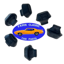 1958-1965 Ford Truck Rubber Hood Bumper Fits .38x.75 Slot USA Made Black 6pc 227
