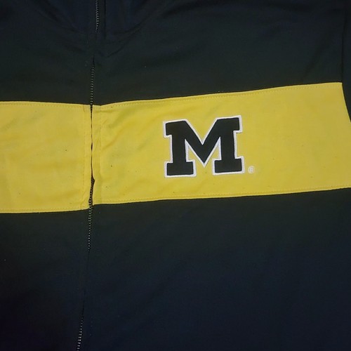Michigan Wolverines Full Zip Sweatshirt Jacket Men's Large Campus Heritage Blue - Imagen 3 de 9