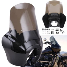 15" Front Fairing Windshield Kits For Harley T-Sport Club Style Dyna Super Glide