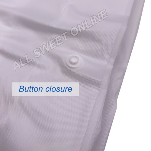 Clear EVA Raincoat Reusable Jacket Drawstrings Adult Hooded Poncho Rain Coat AU - Picture 6 of 10