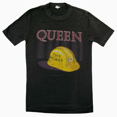 Queen - The Works - Official 1984 UK Tour Concert T-Shirt (Freddie 