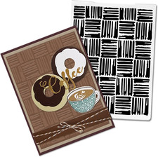 Wood Grain Plastic Embossing Folders for Card Making, 3D Textured Stripes Emboss