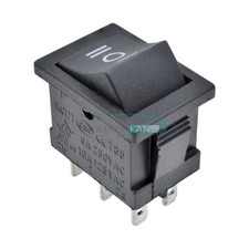 2PCS 6Pin DPDT ON-OFF-ON 3Position Snap Boat Rocker Switch 6A/250V 10A/125V AC M