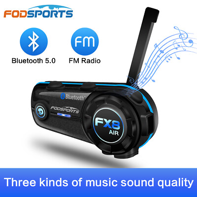 Fodsports Fx8 Air Motorrad Helmet Intercom Gegensprechanlage Bluetooth 5.0  FM