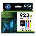 923XL 923e Black Color Ink Compatible for HP 923 OfficeJet 8120 8130 Printer LOT
