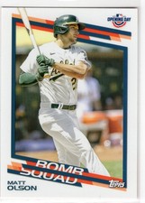 Matt Olson 2022 Topps Opening Day Bomb Squad Oakland Athletics #BS-24