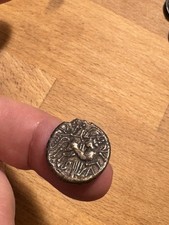 Celtycka złota moneta / stater piktonów / typ z ręką i legendą SA