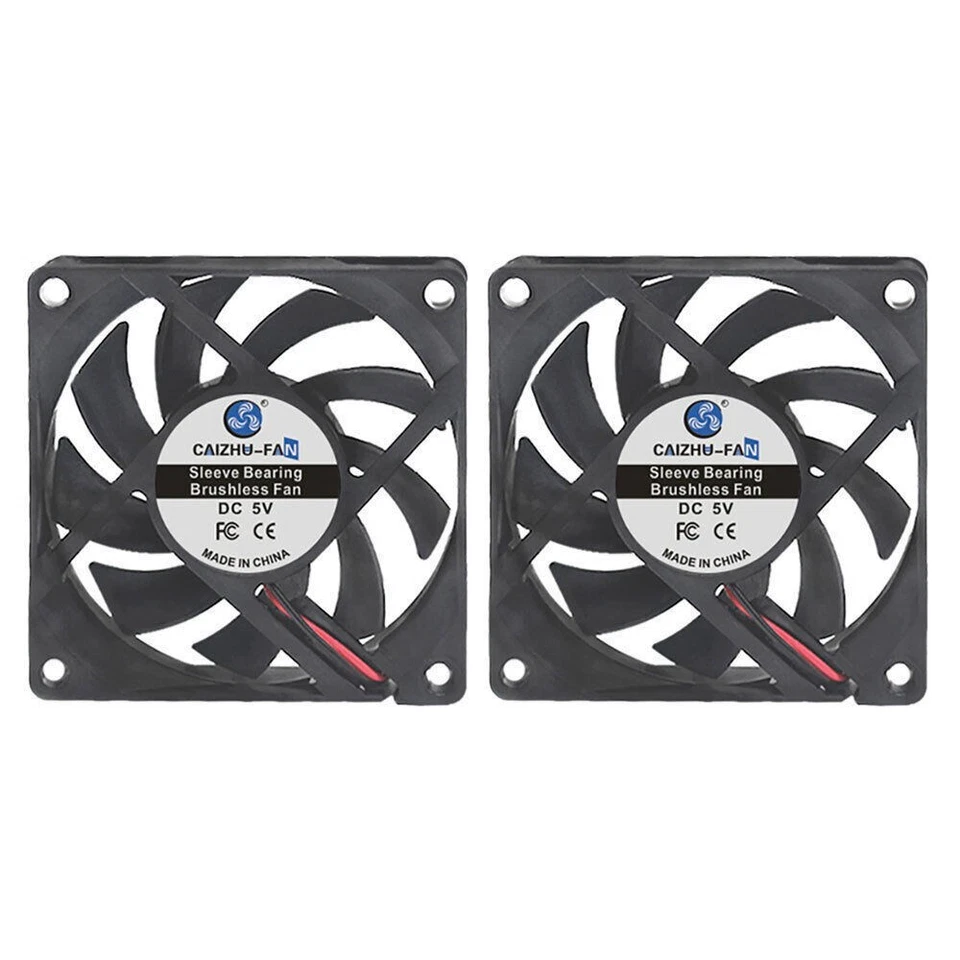 DC12V 2/4pcs Cooling Computer Case Fan 25/30/40/50/60/70/80mm for 3D PC Printer - Image 2 of 4