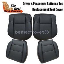 Front Perforated Leather Seat Cover For 2009 -2012 2013 2014 Acura Tsx Black