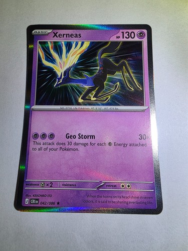 Pokemon Chaos Rising Holo Xerneas 42/86 Rare NM