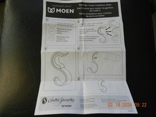 STYLING Moen 2 PK stylish chrome bar/dowel hooks M DN9203CH  Loose Mint