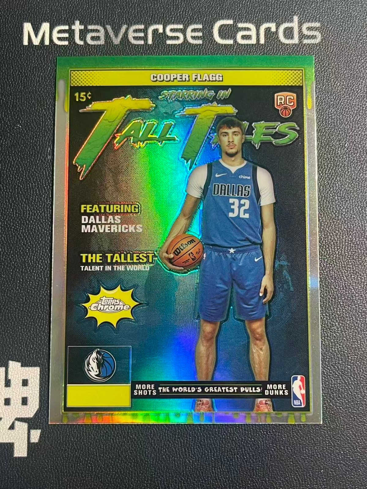 2025-26 Topps Chrome Rookie RC Silver Refractor Tall Tales Cooper Flagg