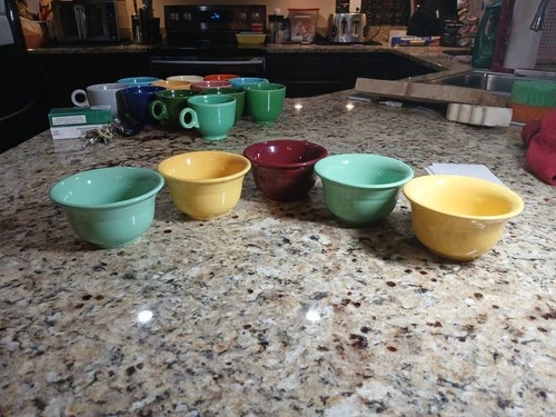 Lot Of 5 Multicolor Fiestaware Bullion Bowls