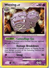 Pokemon Card - Weezing 87/111 Rising Rivals Common Heavily Played