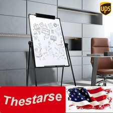 Dry Erase Board With Stand 40x28'' Whiteboard Double-Sided Magnetic Office Home