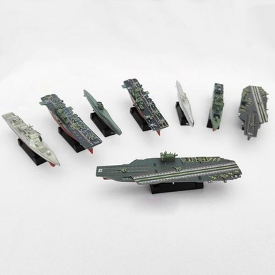 8x Aircraft Carrier Toy Modern 4D Assembled Ship Model for Adults Boys Gifts