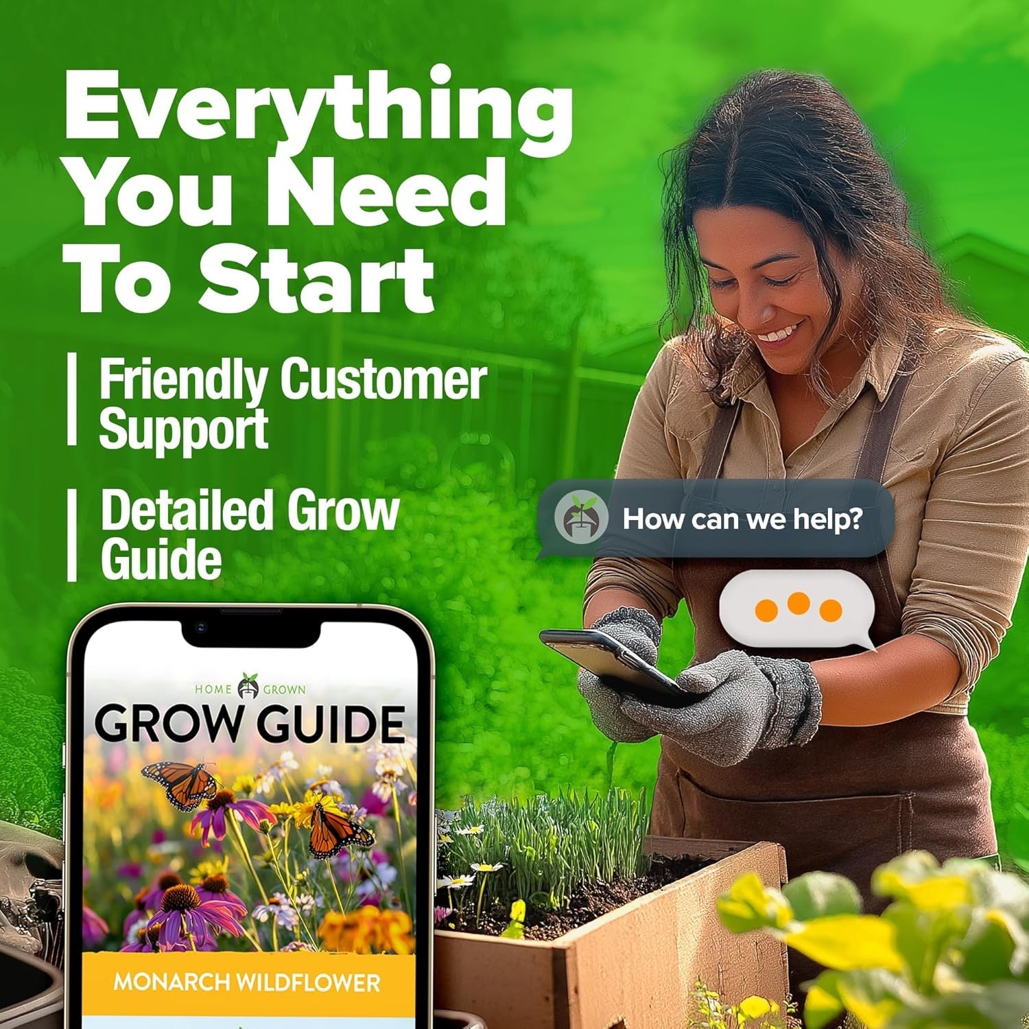 Monarch Butterfly Wildflower Seeds - 2oz Gift Mix for Beautiful Gardens