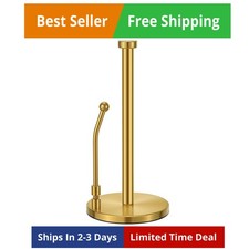 Paper Towel Holder, Paper Towel Dispenser Standing Weighted Base Non Slip, Sp...