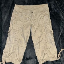 Arizona Women's Tan and Cream Shorts
