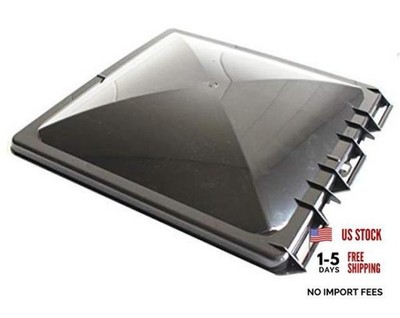 RV Roof Vent Cover 13 x 14 x 2 inch Vent Lid Universal Replacement for BLACK