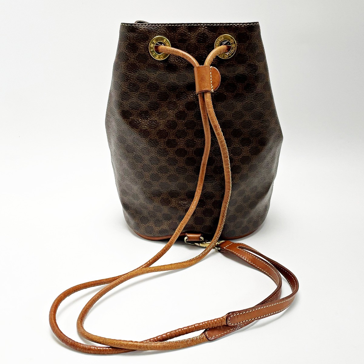CELINE Macadam Pattern T06 Brown Backpack Vintage… - image 2