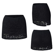 Womens Miniskirt Clubwear Skirt Streetwear Short Wedding See Through Nightclub