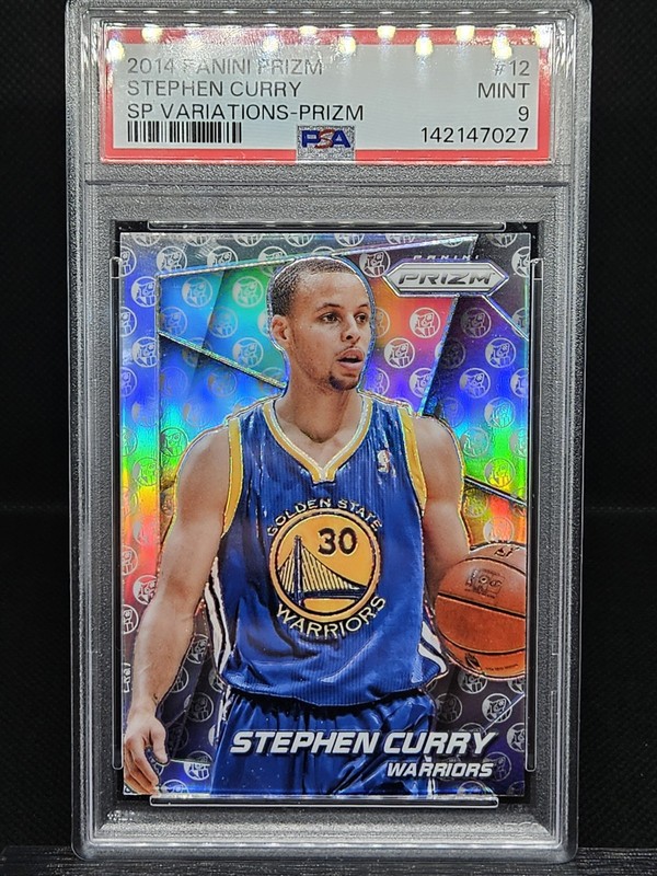 2014 Panini Prizm Stephen Curry SP Variation Silver Prizm #12 PSA 9 Golden State