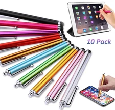10Pack Stylus Pens For Touch Screen iPad iPhone Samsung Phone Tablet Universal