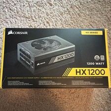 Corsair HX1200 1200W ATX Modular PSU Black 24-Pin 6 2 PCIe 1 Fan