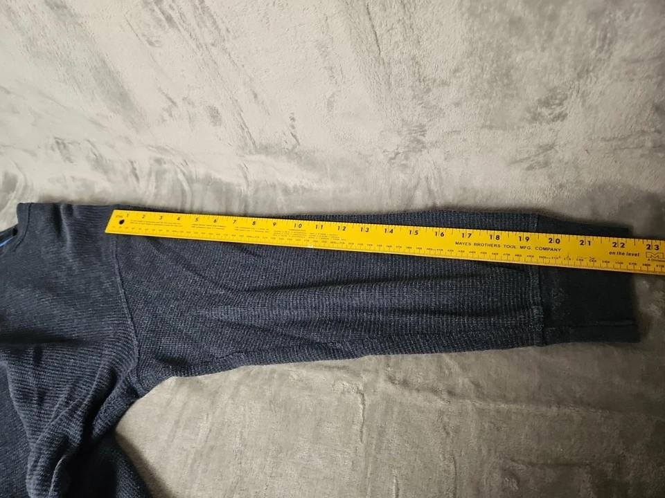 Camisa Henley Para Hombre L Térmica Tejida Waffle Canyon River Blues Foto 2 de 4