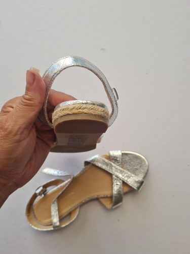 Ladies Silver Open Sandals Dorothy Perkins Size 6 31397 - Picture 10 of 12