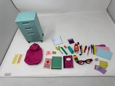 Our Generation School Teacher Lot For 18 Doll-, File Cabinet And Accessories