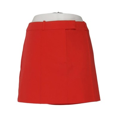 H&M, Rock, Größe: 38, Rot, Elasthan/Polyester/Viskose, Einfarbig, Damen #Kt7
