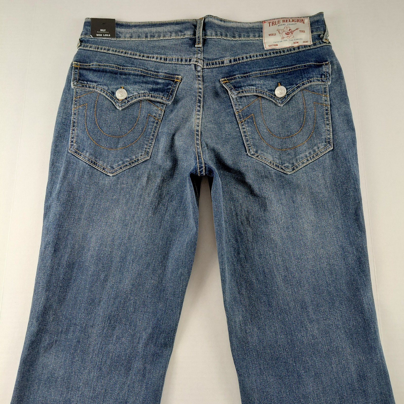 True Religion Billy Relaxed Bootcut Jeans Men's Size 33 Medium Cozy Fireside thumbnail 4