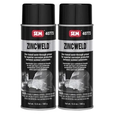 SEM 40773 ZincWeld Weld-Through Primer Aerosol 12.8 oz (2 Cans)