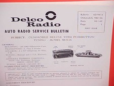 1963 Oldsmobile Super Dynamic 88 98 Starfire Delco Gm Radio Service Manual 63 Pb