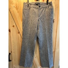 Pendleton Wool Blend Gray Herringbone Tweed Trousers