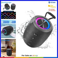 Portable Bluetooth Speaker 20W Wireless IPX6 Waterproof RGB Light FM Radio 16