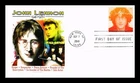 DR JIM STAMPS US COVER JOHN LENNON MUSIC ICONS FIRST DAY ISSUE PANDA CACHET